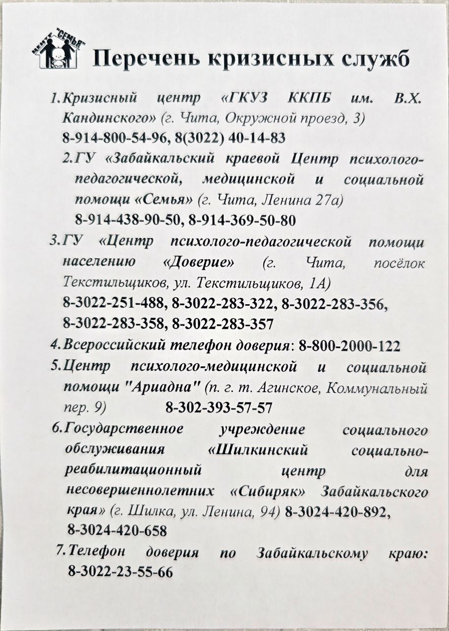 Помощь в трудной ситуации.